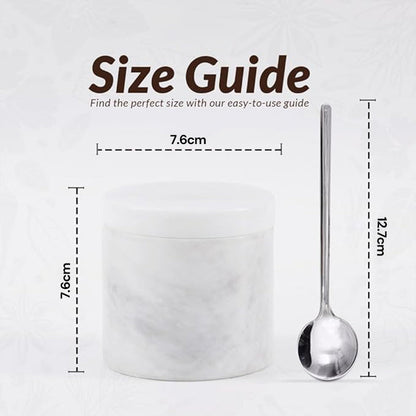 Marble Salt Cellar with spoon (single)