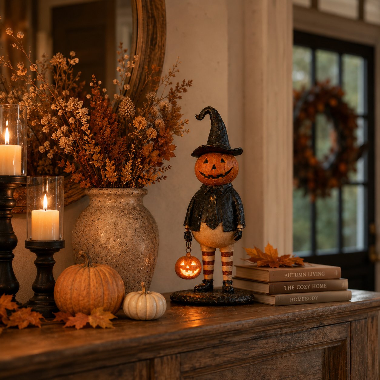 Pumpkin Electronic Candle Light — Flameless Halloween Glow 26
