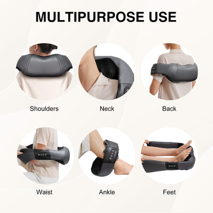 Nekteck Shiatsu Neck Massager with Heat for Pain Relief