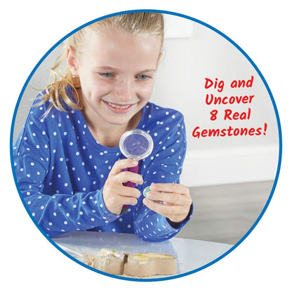 Learning Resources World of Gemstones Dig Kit for Kids 8-12