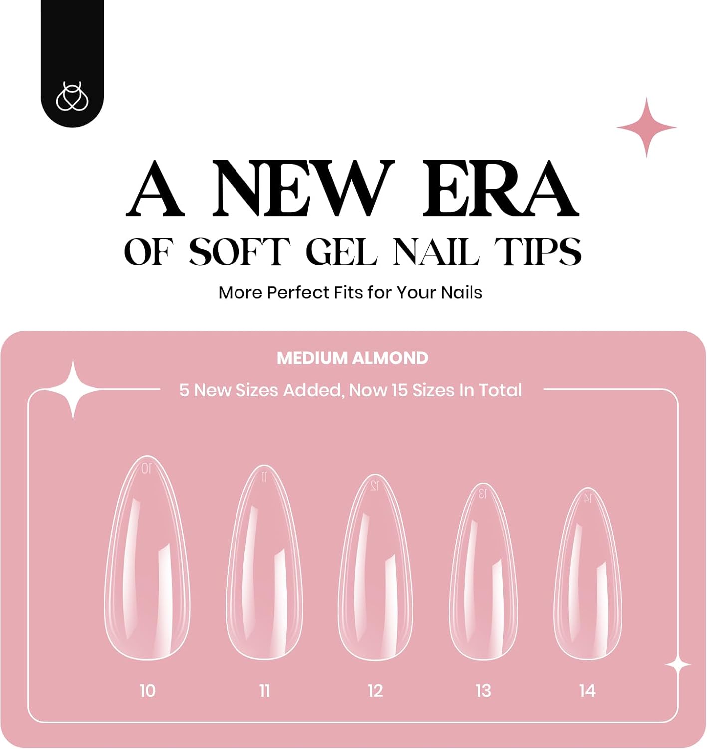 Beetles Easy Gel Tips Nail Extension Kit, 2 In 1 Nail Glue Gel Base Coat with Pre-shaped Medium Almond Nails and UV LED Nail Lamp Acrylic Nail Clipper for DIY Manicure