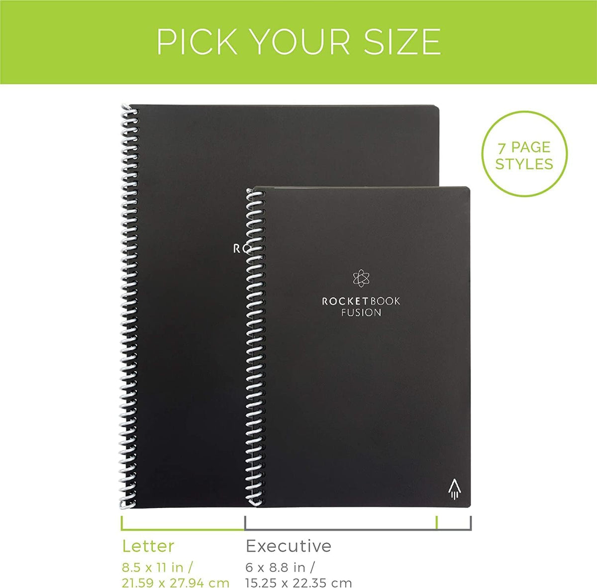 Rocketbook 2023 Executive Fusion Smart Reusable Notebook