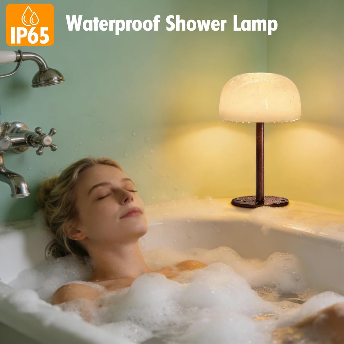 IP65 Waterproof Shower Lamp 10000mAh Rechargeable Shower Bat