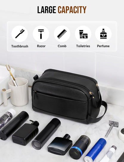 PU Leather Toiletry Bag for Men