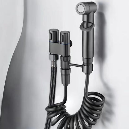 Toilet Flushing Bidet Sprayer Nozzle, Bidet Pet Cleaning Bathing G1/2 Caliber Metal Valve Body for Multi-Purpose use, Handheld Bidet Sprayer, can be Used with a Toilet, Bathtub, Bathroom Cleaning