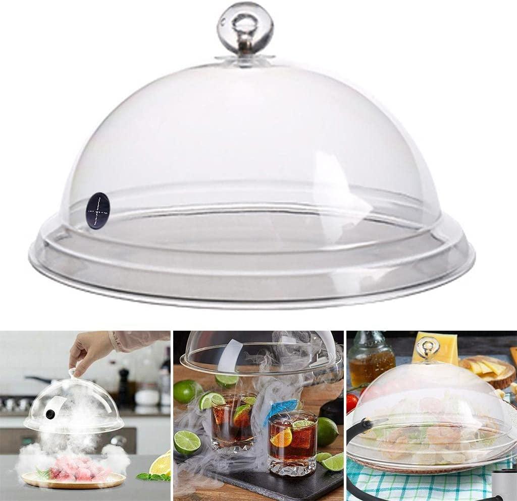 Gun Acrylic Dome Food Cover for, Glasses, Bowls, Smoke Infuser Cloche, Smoke Infuser Accessory Lid - Gifts-Australia