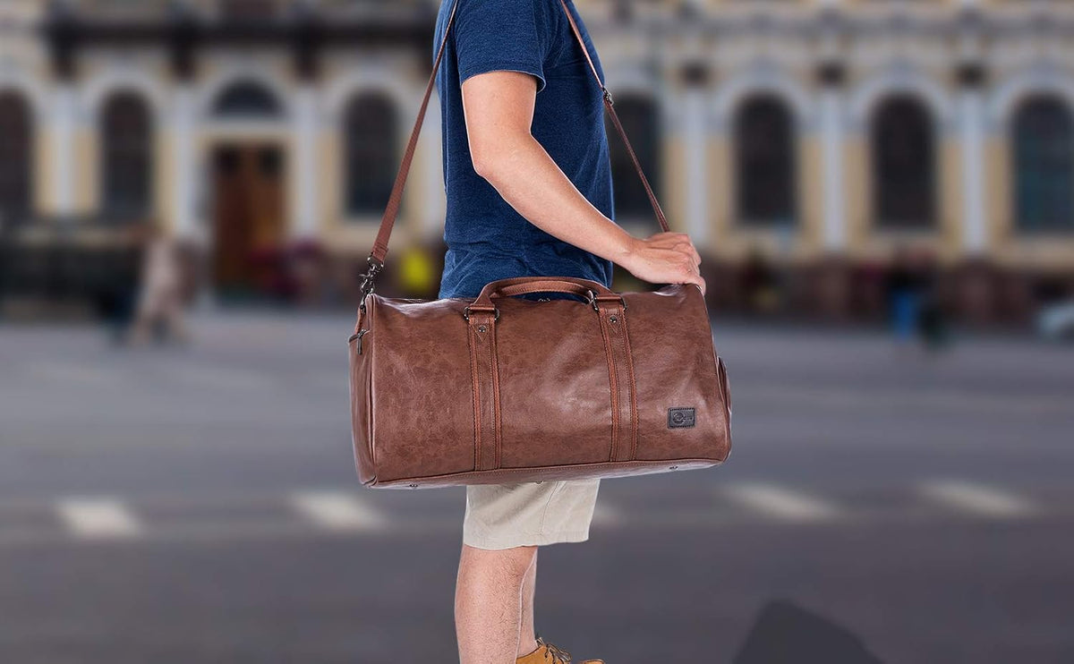 seyfocnia Oversized Travel Duffel Bag Weekender Bag with Sho