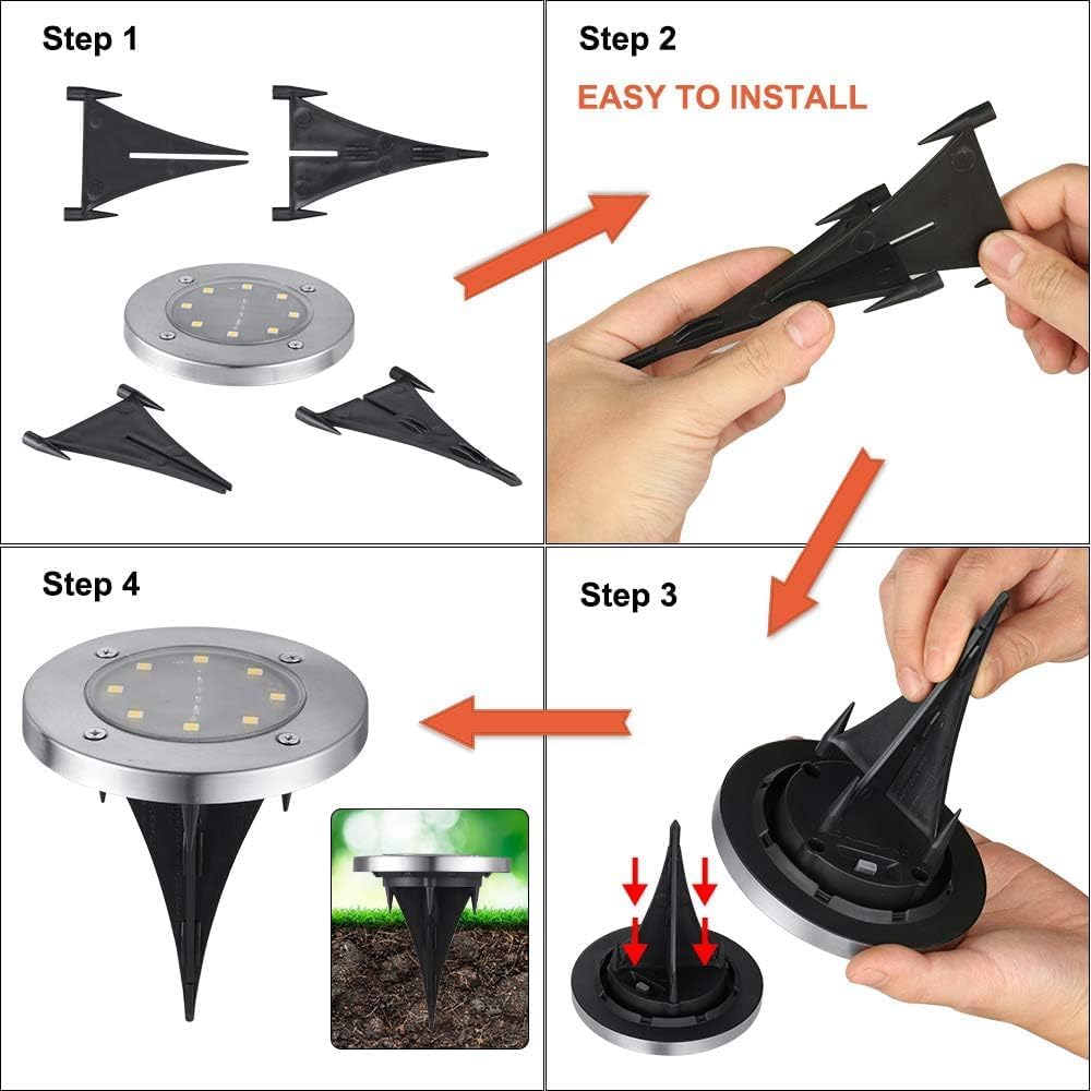 Toodour Solar Lights Outdoor