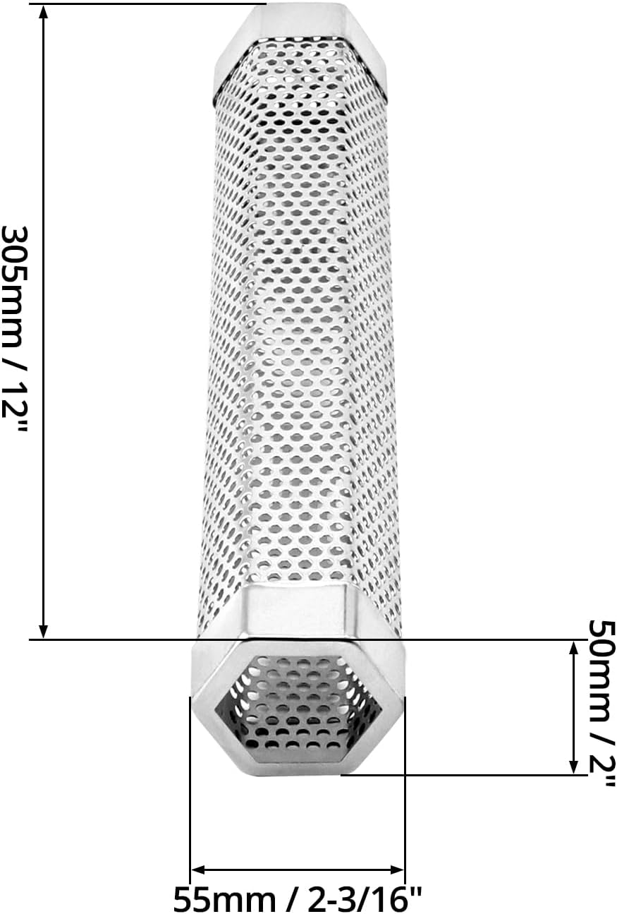 QWORK® 12" Stainless Steel BBQ Smoke Tube for Pellet Grill