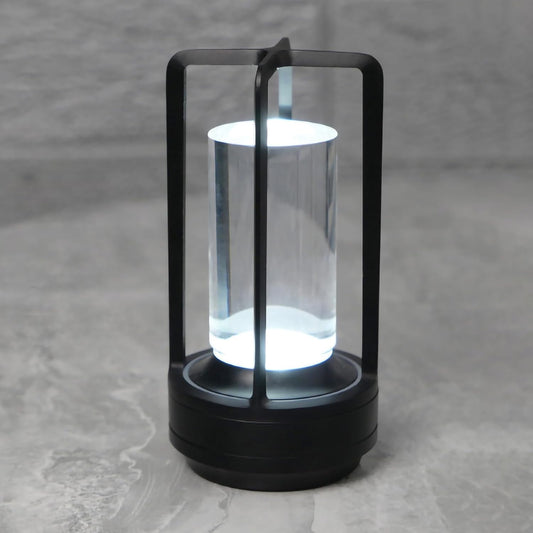 Cordless Table lamp Rechargeable Portable Metal Touch Small 