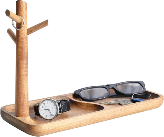 Wood Key Tray for Entryway Table