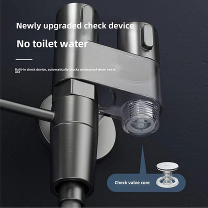 Toilet Flushing Bidet Sprayer Nozzle, Bidet Pet Cleaning Bathing G1/2 Caliber Metal Valve Body for Multi-Purpose use, Handheld Bidet Sprayer, can be Used with a Toilet, Bathtub, Bathroom Cleaning