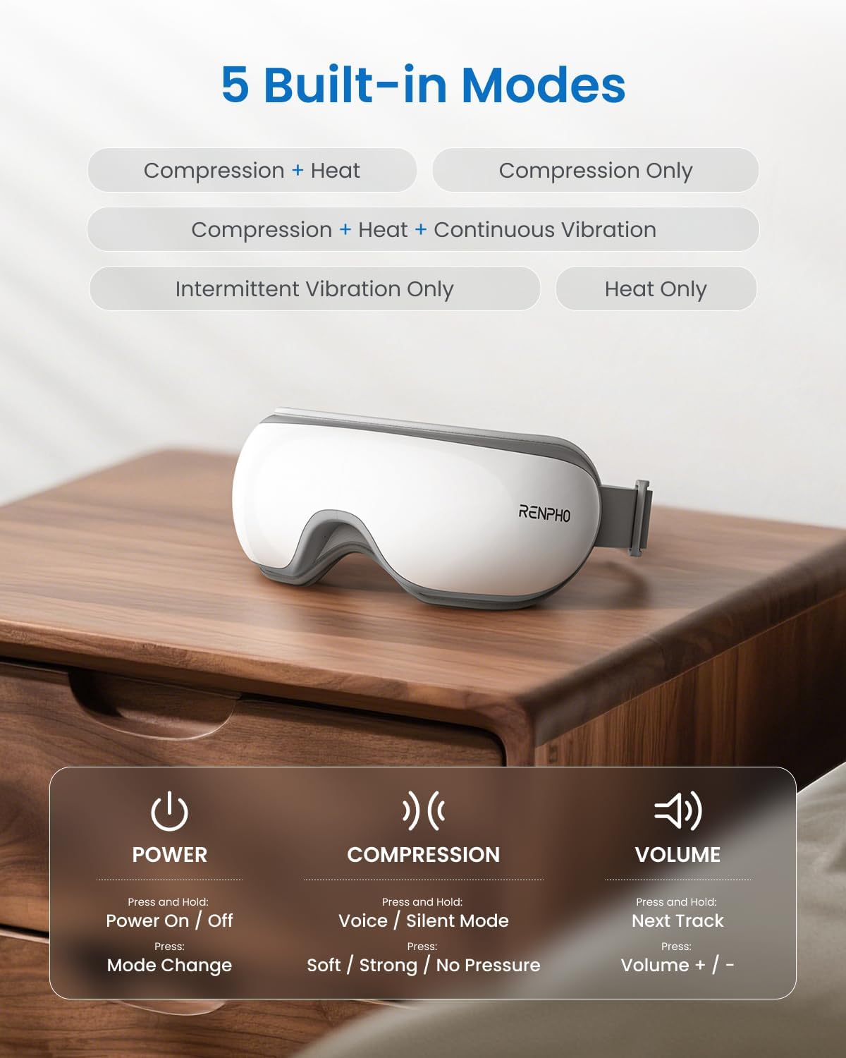 RENPHO Eyeris 1 Eye Massager with Heat