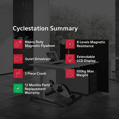 Lifespan Cyclestation Mini Exercise Bike view 4