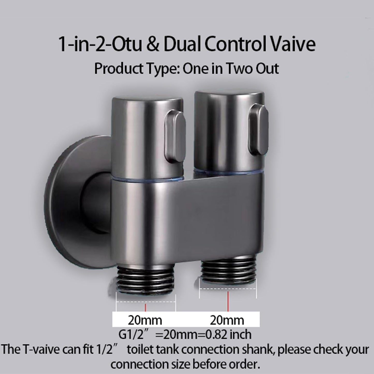 Toilet Flushing Bidet Sprayer Nozzle, Bidet Pet Cleaning Bathing G1/2 Caliber Metal Valve Body for Multi-Purpose use, Handheld Bidet Sprayer, can be Used with a Toilet, Bathtub, Bathroom Cleaning