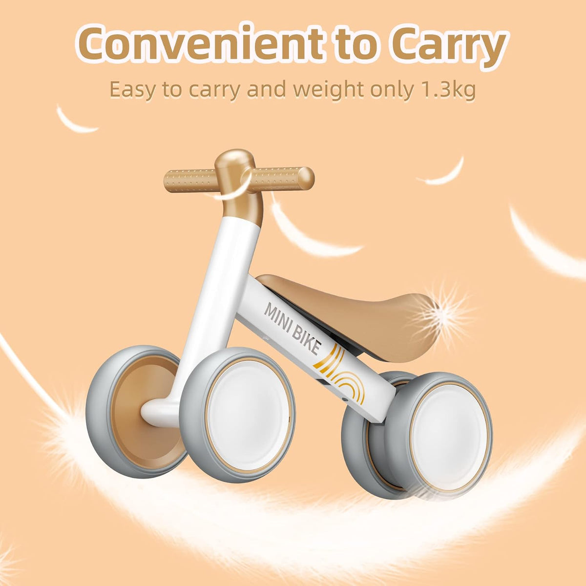 FAYDUDU Balance Bike for 1 Year Old Ride On Toy for 1 2 Year
