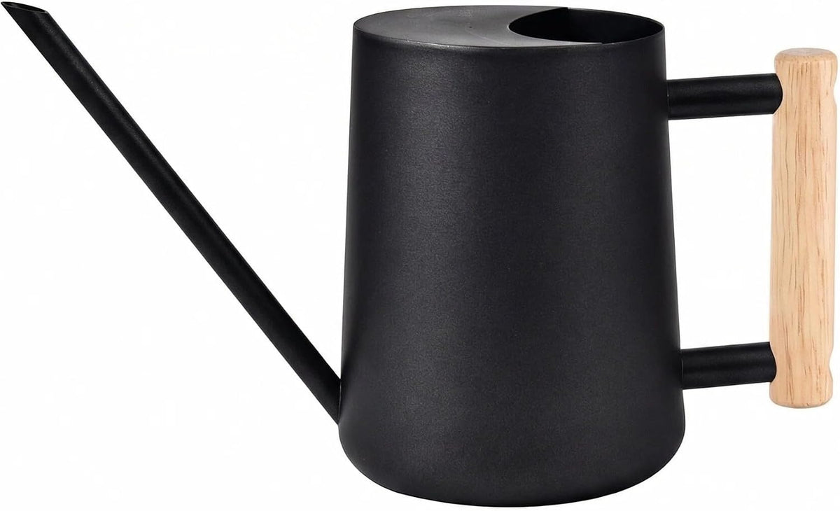 IMEEA 35oz/1000ml Indoor Watering Can Black Watering Can wit