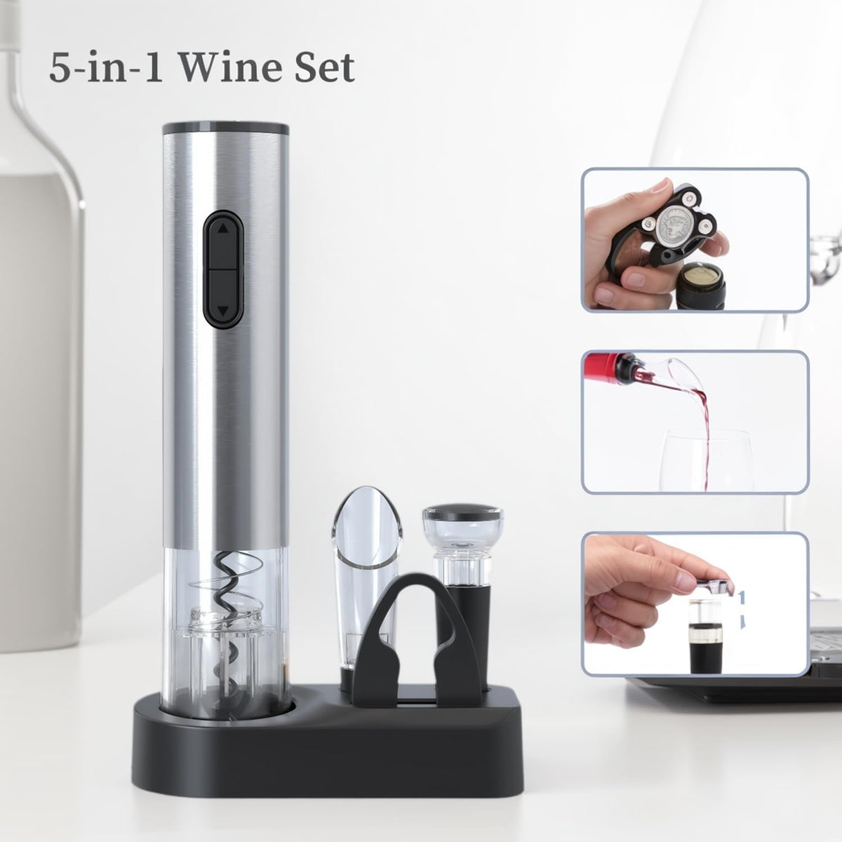 PEIPU Electric Wine Opener Set