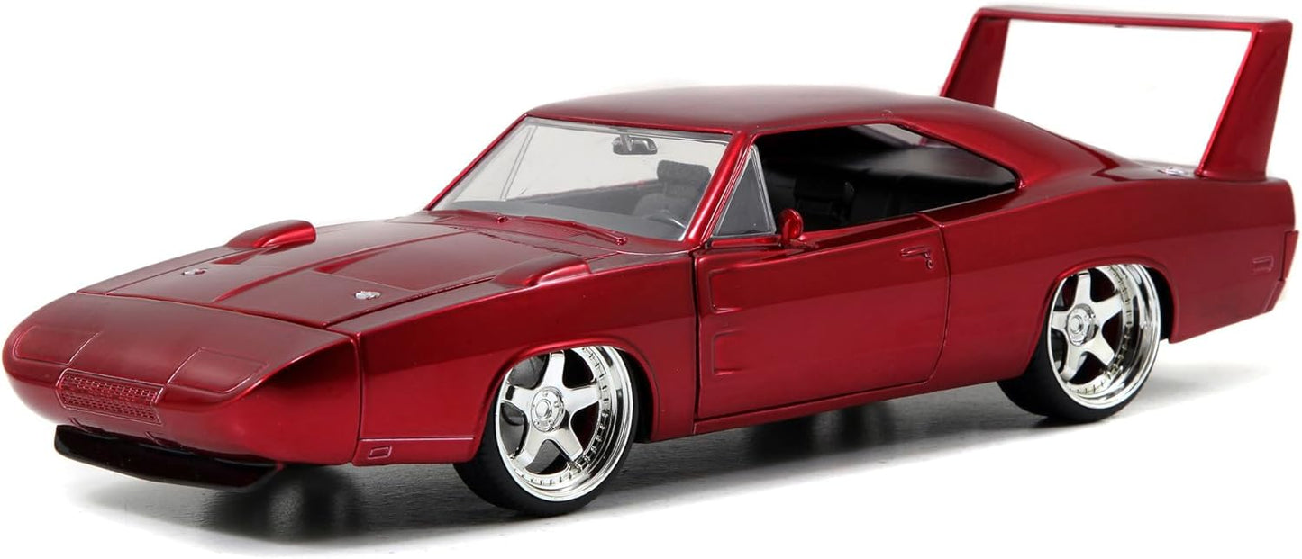 Toys Fast and Furious 1968 Dodge Charger Daytona 1:24 Scale Hollywood Ride Diecast Vehicle