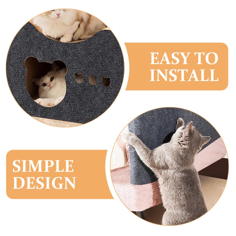 Beaupretty Carpet Cat Scratcher Cat Exercise Wheel Mat Cat Running Wheel Felt Cushion Cat Treadmill Wheel Scratch Pad Cat Wheel Roller Liner Carpet Fitness Toy Part for Weights Loss Device