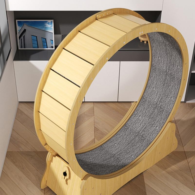 Beaupretty Carpet Cat Scratcher Cat Exercise Wheel Mat Cat Running Wheel Felt Cushion Cat Treadmill Wheel Scratch Pad Cat Wheel Roller Liner Carpet Fitness Toy Part for Weights Loss Device
