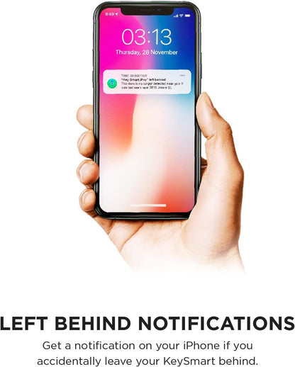 KeySmart Pro & iPro- Compact Key Holder w LED Light & Tile Smart Technology, Track Your Lost Keys & Phone, works with Apple Find My App