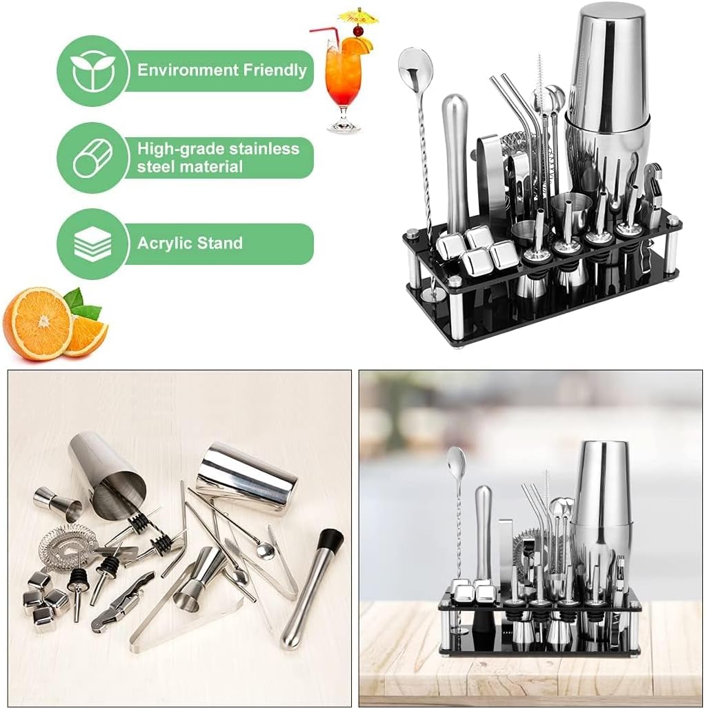 Cocktail Shaker Set Boston Shaker Set Stainless Steel Barten
