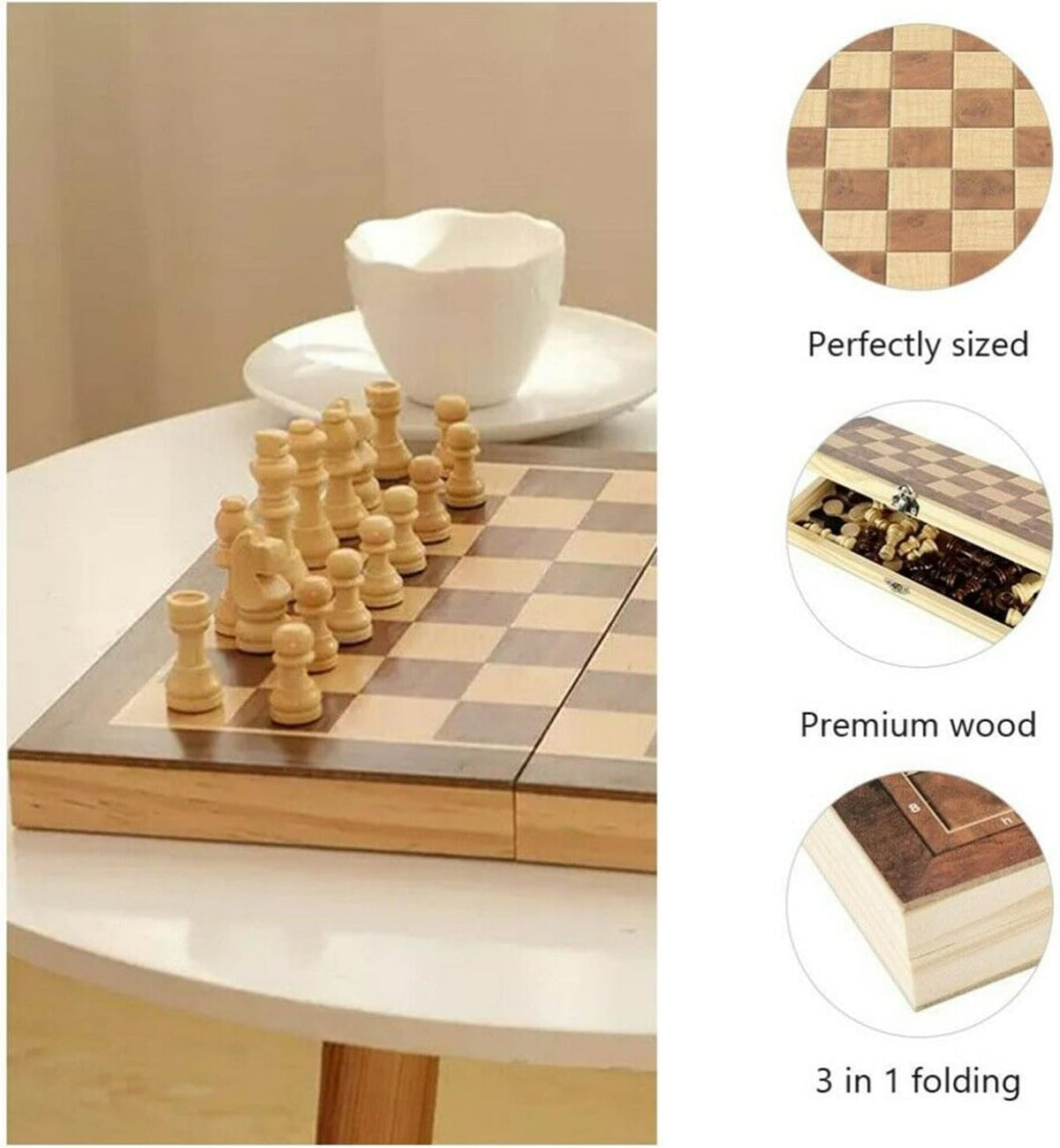 Yotsuba Wooden Chess Set