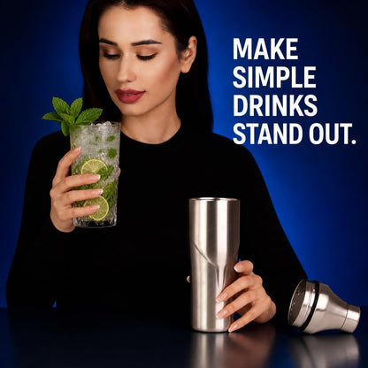 Lexenic 24oz Vacuum Insulated Hybrid Cocktail Shaker - Premi