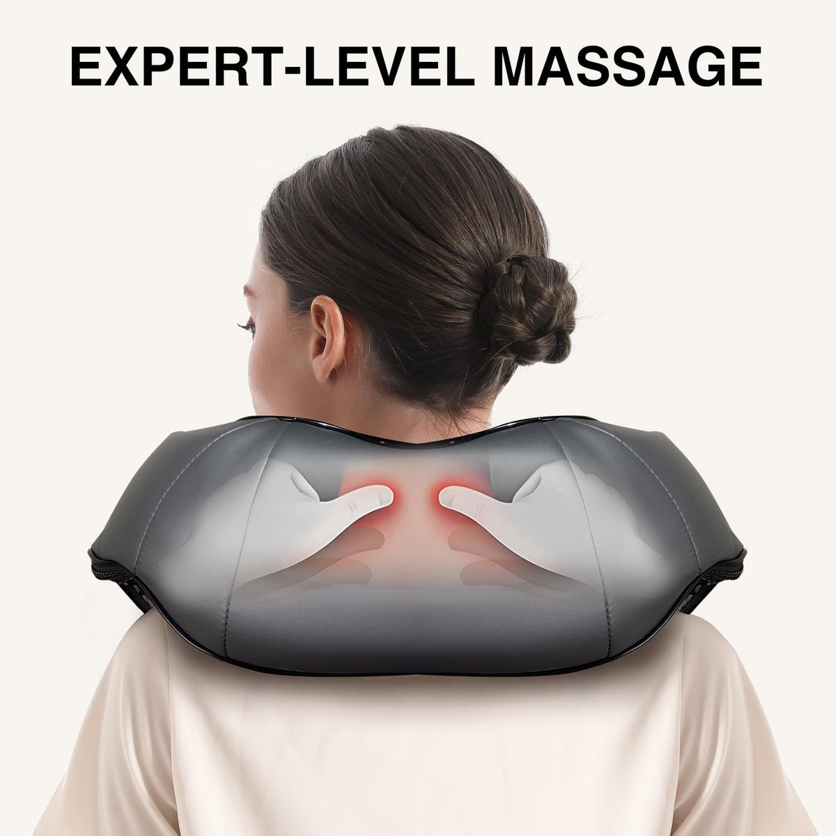 Nekteck Shiatsu Neck Massager with Heat for Pain Relief
