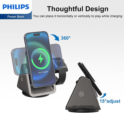 Philips Magsafe Charger 3 in 1 Wireless Charging Station Por