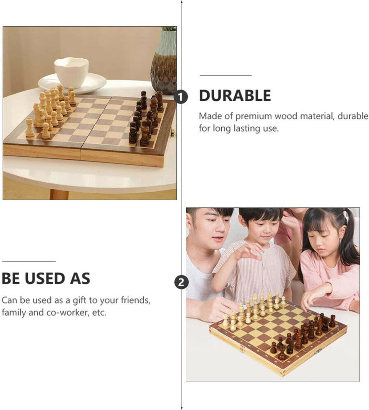 Yotsuba Wooden Chess Set