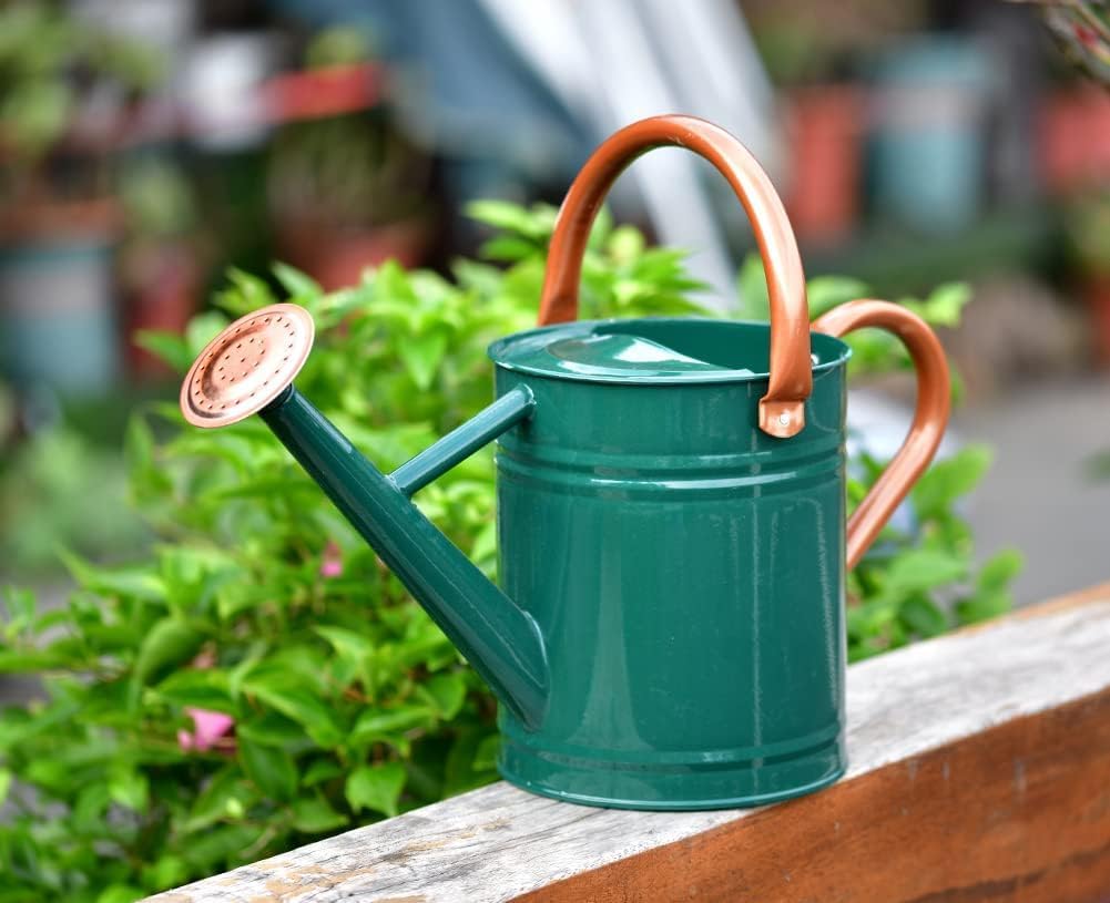 Steel Watering Can Sliver Galvanized Steel Watering Can with
