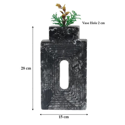Marble Square Vase - Big
