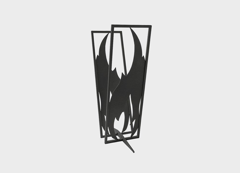 Alfred Riess — Steel Log Rack · Flame 1