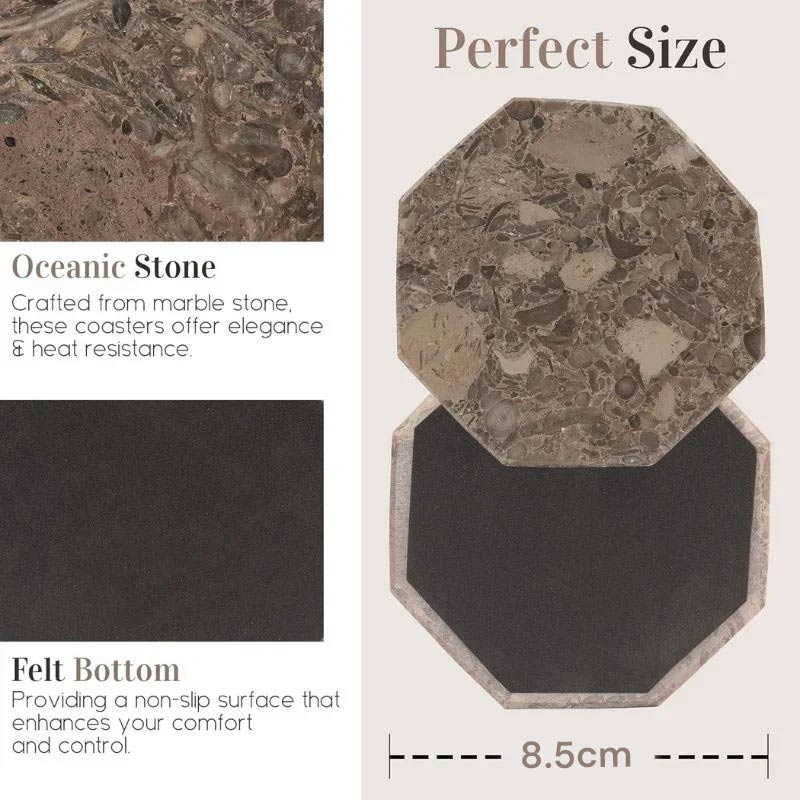 Marble Star Coasters - Set of 6