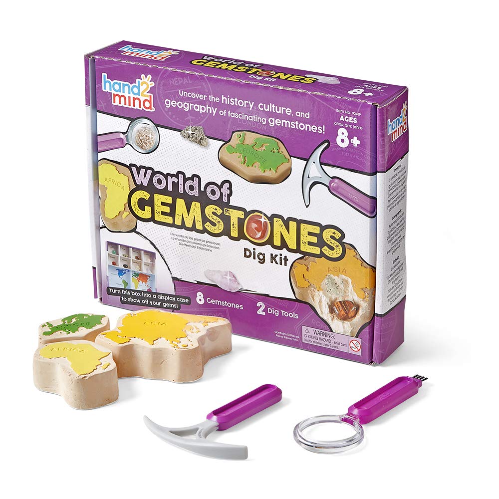 Learning Resources World of Gemstones Dig Kit for Kids 8-12