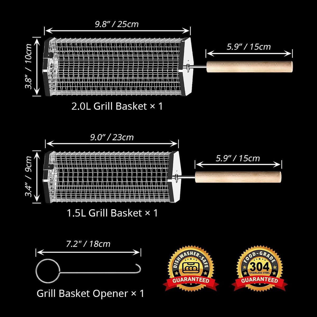Rolling Grill Basket