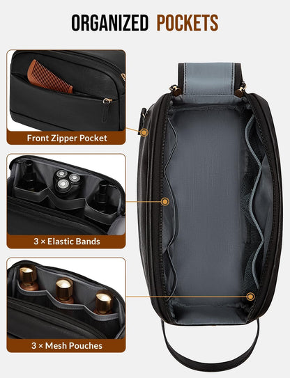PU Leather Toiletry Bag for Men