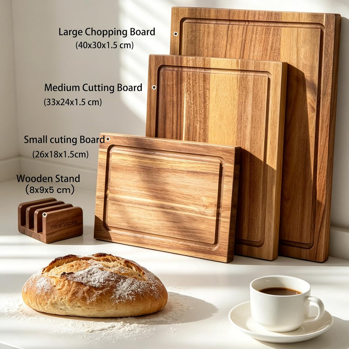 Acacia Wooden Chopping Boards for Kitchen