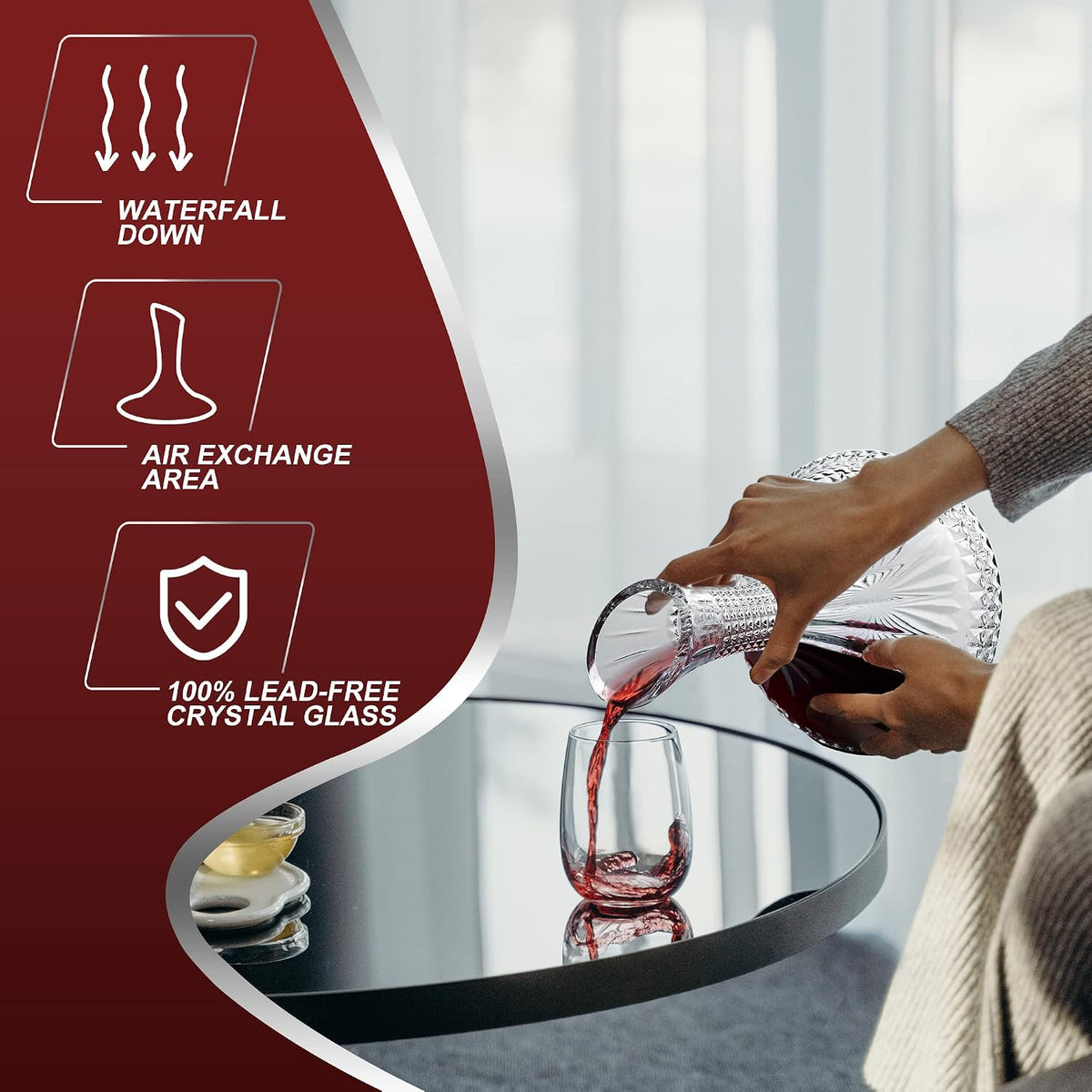 Thick Wine Decanter with Gift Box