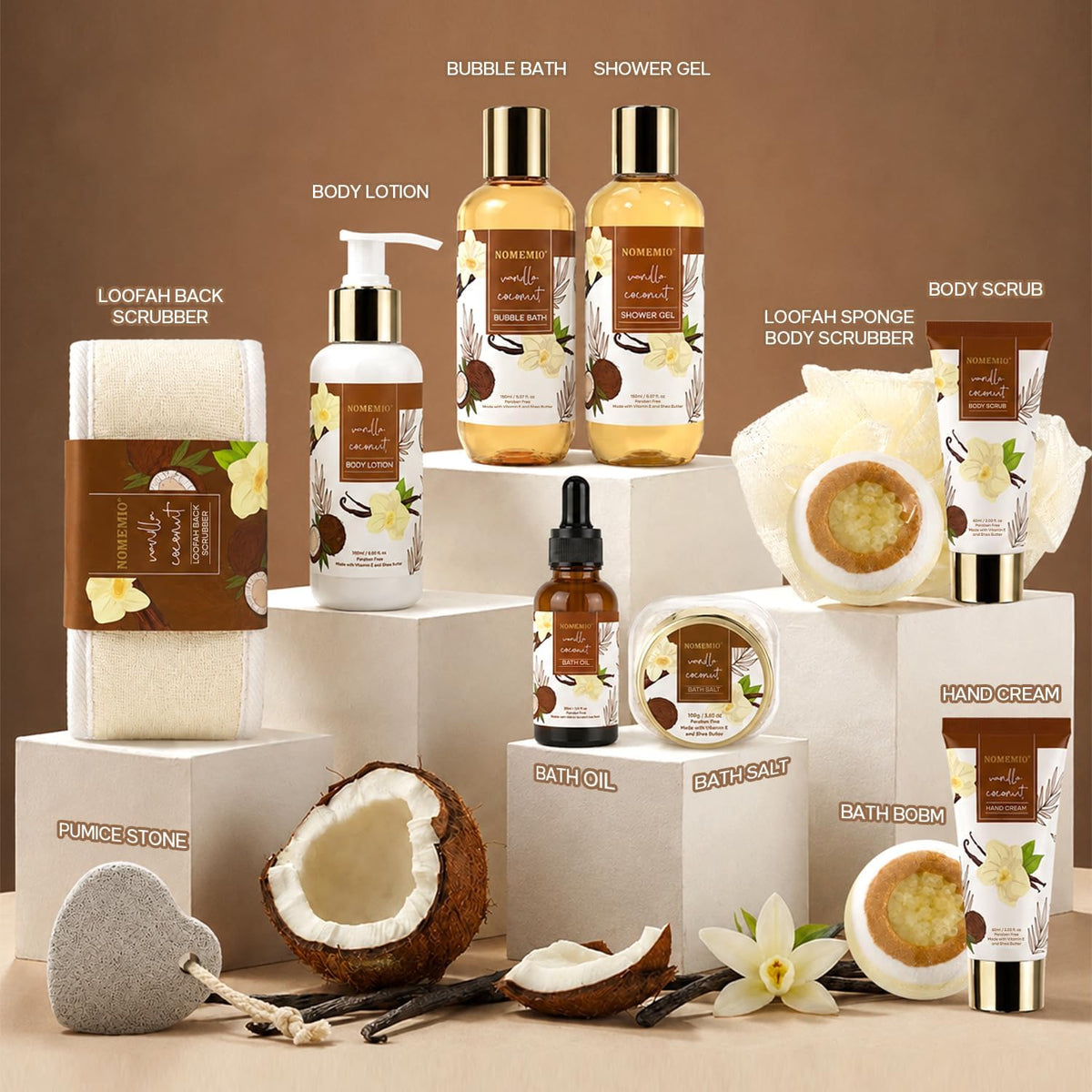 Vanilla Coconut Bath Gift Set
