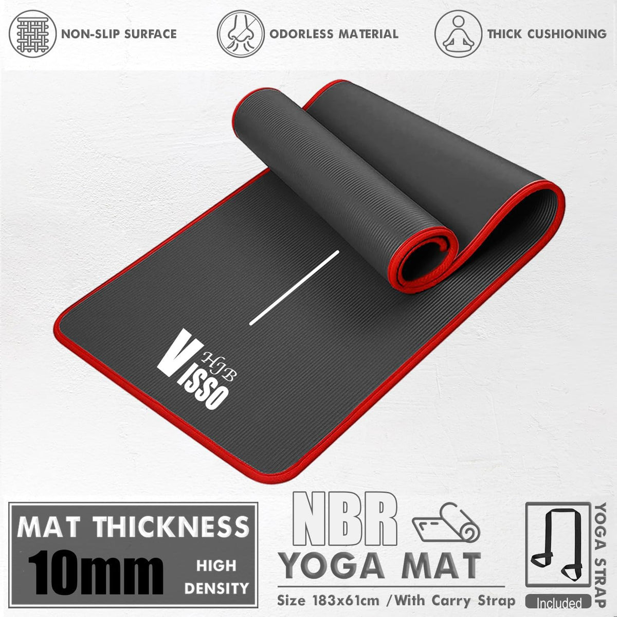 HJB VISSO Yoga Mat Non-Slip