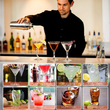 12-Piece Cocktail Shaker Set with Stand