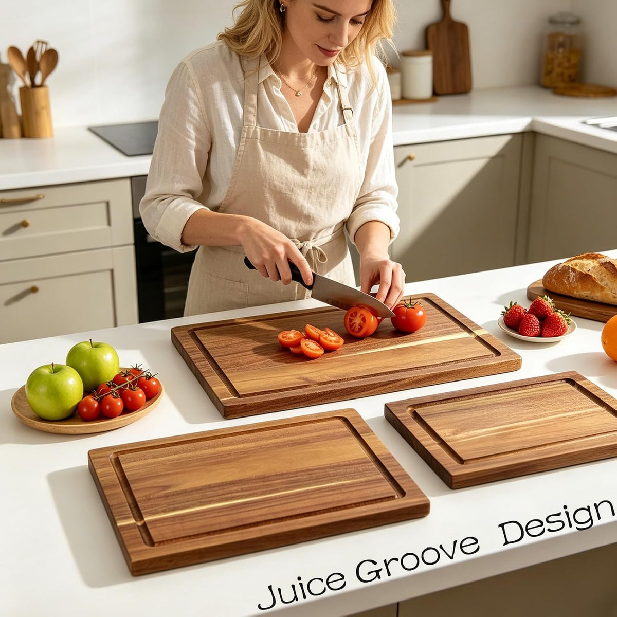 Acacia Wooden Chopping Boards for Kitchen