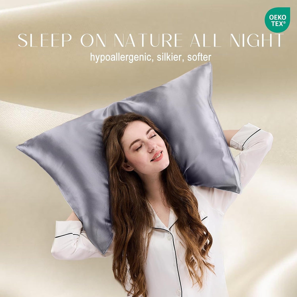 ZIMASILK 100% Mulberry Silk Pillowcase for Hair & Skin