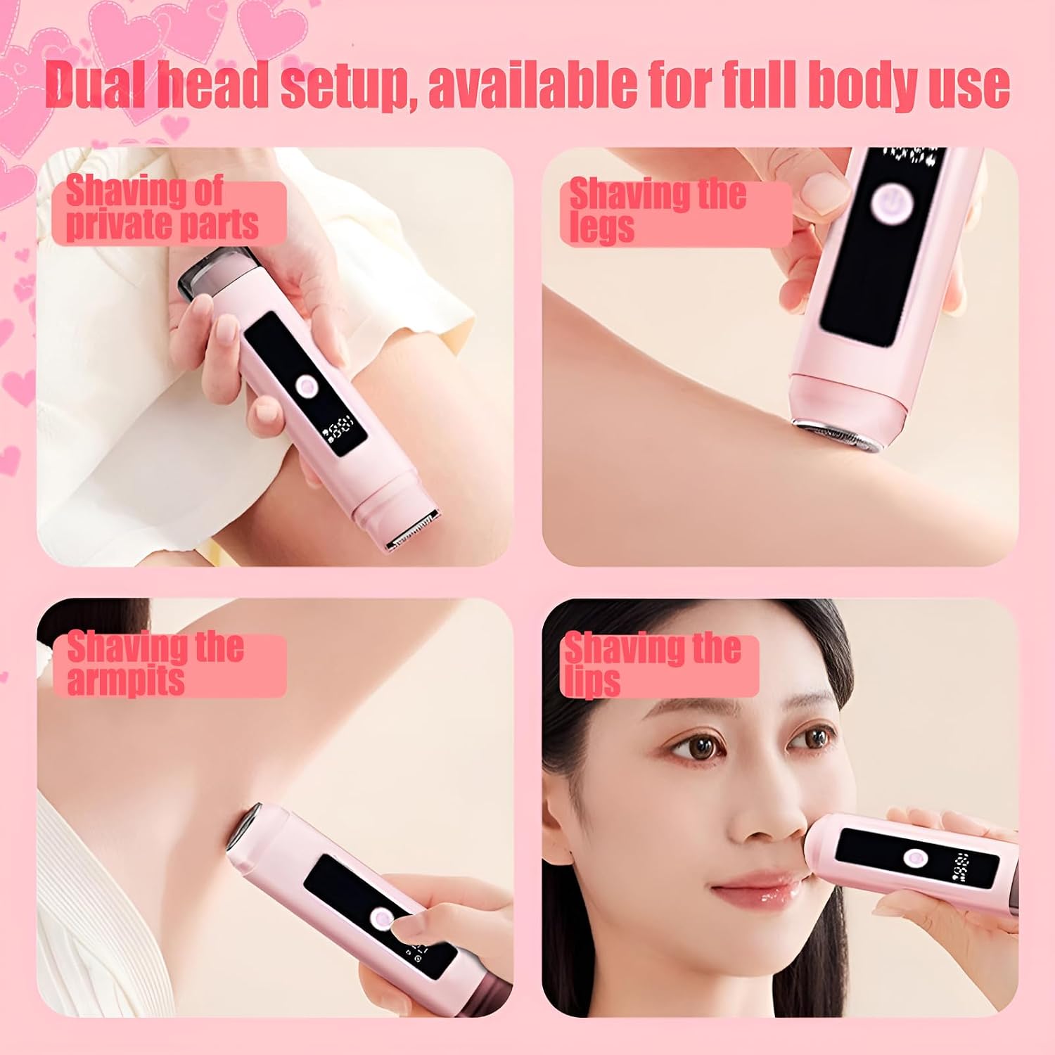 Velessa 2-in-1 Bikini Trimmer & Facial Shaver for Women 5