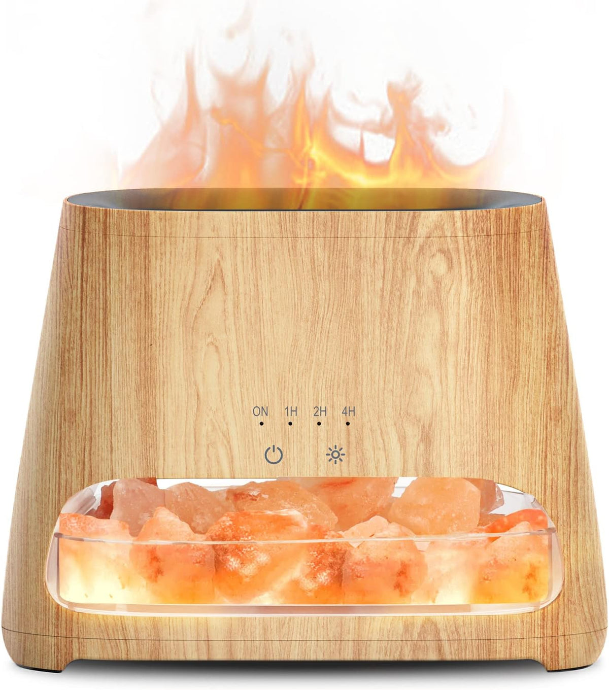 SALKING 2-in-1 Essential Oil Diffuser & Crystal Himalayan Sa