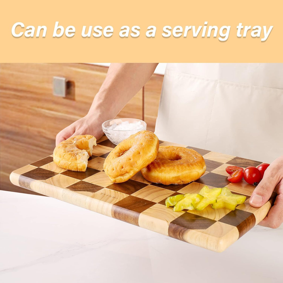 TJ POP End Grain Wooden Chopping Board
