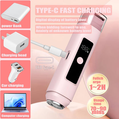 Velessa 2-in-1 Bikini Trimmer & Facial Shaver for Women 8